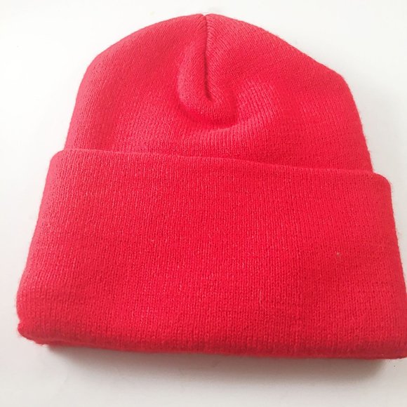 New Red Stocking Cap USA Embroiderded Eagle Flag Patriot Kids Adults Made in USA - Picture 2 of 2